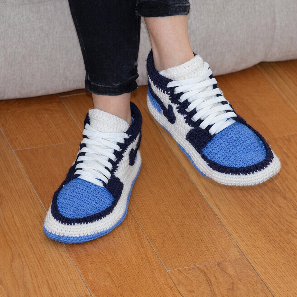 Crochet Sneakers Top View