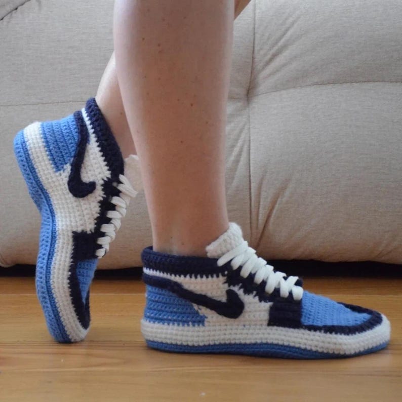 Crochet Sneakers Close Up