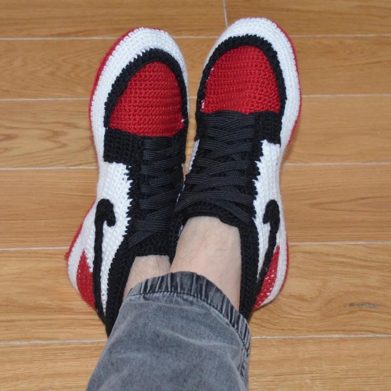 Crochet Sneaker Side View